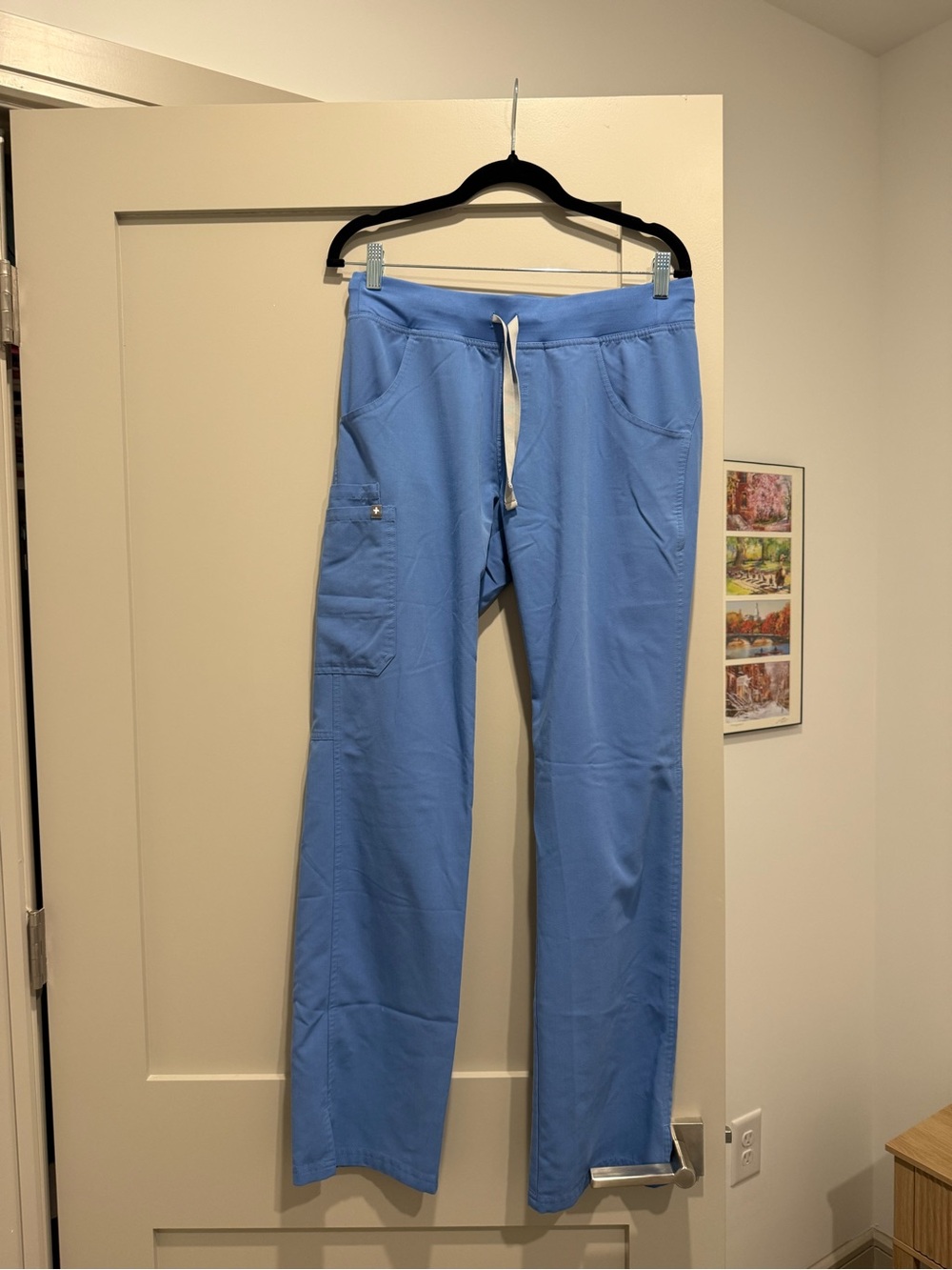 Women’s Light Blue Drawstring Utility Pants